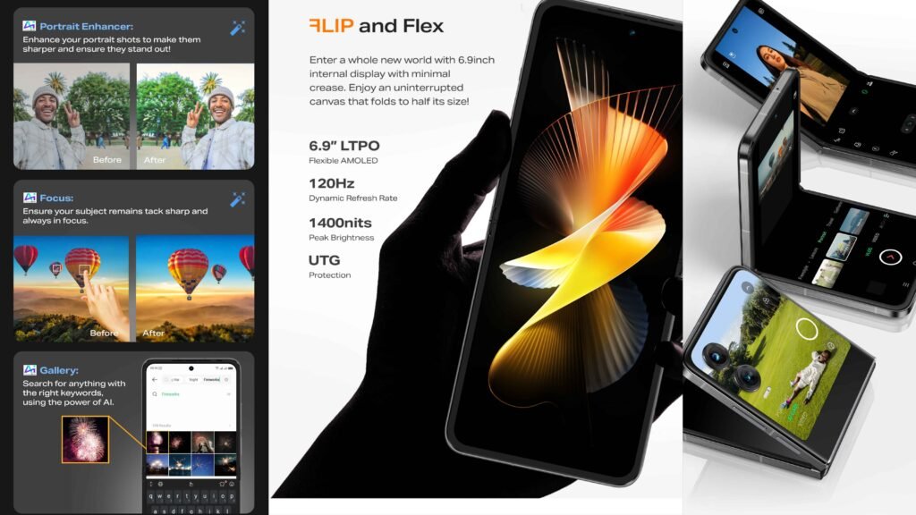 Infinix Zero Flip Display AI Features